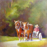 Back from Haying - Oil - 16x16 sold
