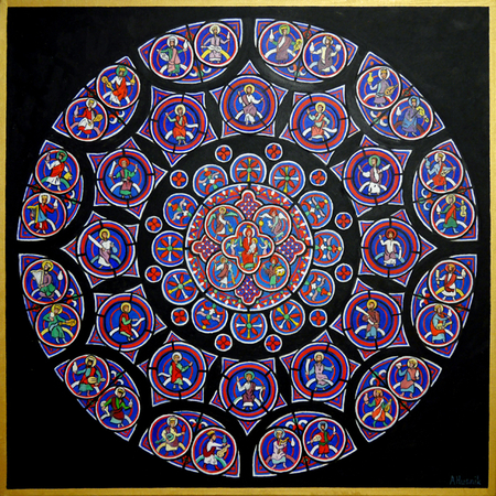 "East Rose Window, Laon Cathedral"