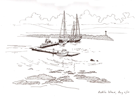 Rathlin Island Harbour, Northern Ireland - not for sale