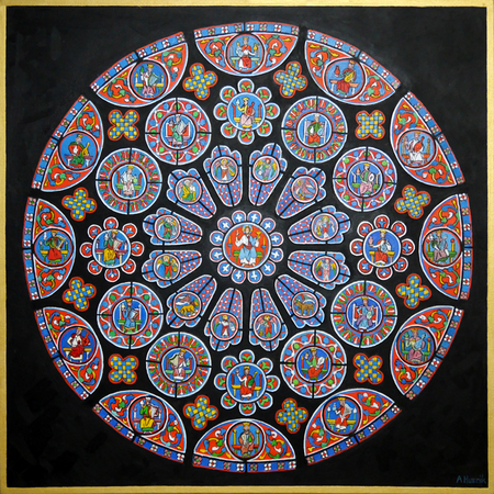 "South Rose Window, Chartres Cathedral"
